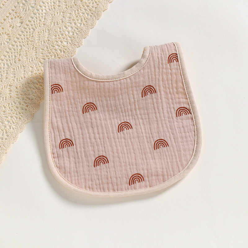 Cotton Gauze U-Shaped Bib for Babies
