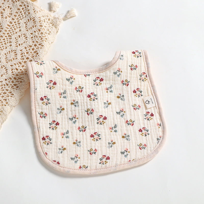 Cotton Gauze U-Shaped Bib for Babies
