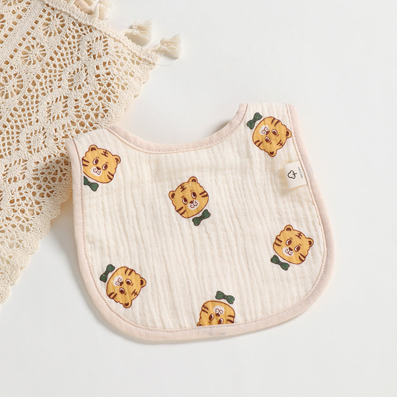 Cotton Gauze U-Shaped Bib for Babies