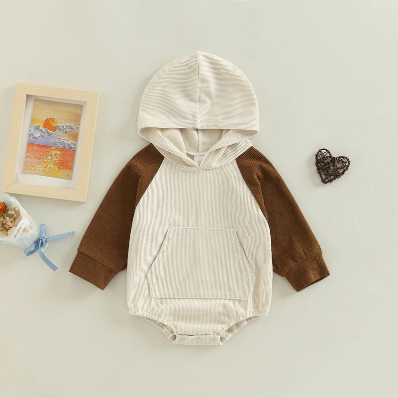 Infant Long-Sleeve Hooded Romper