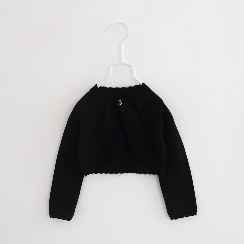 Bow Knot Children's Summer Knitted Cardigan (1-3 Years)