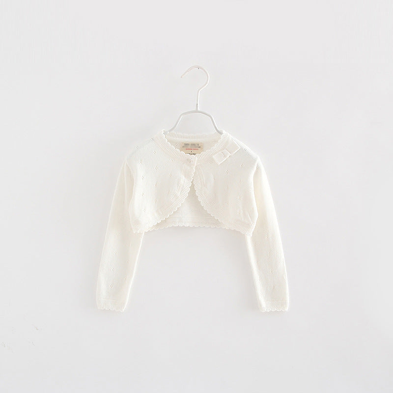 Bow Knot Children's Summer Knitted Cardigan (1-3 Years)