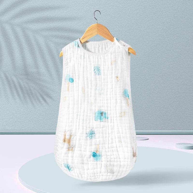 Cotton Gauze Baby Sleeping Bag Vest for Air Conditioning