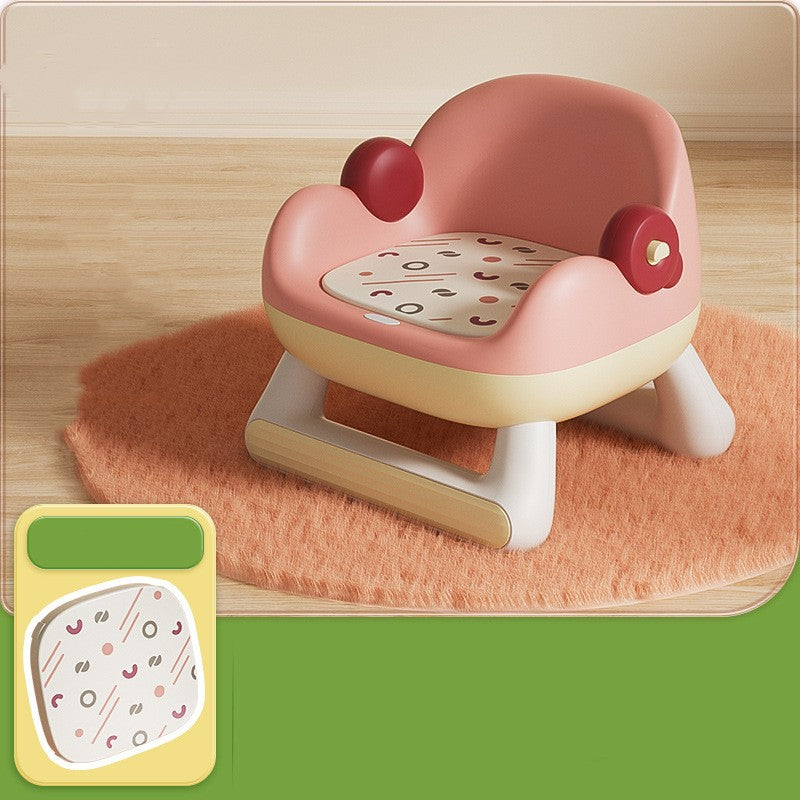 Baby Backrest Plastic Dining Chair for Household Use
