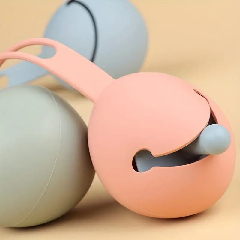 Portable Silicone Pacifier Storage Box with Lanyard