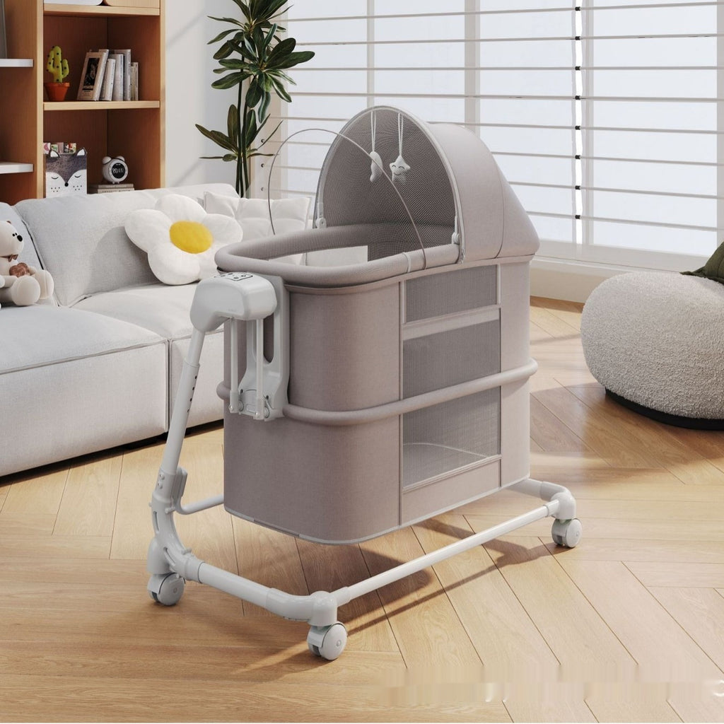 Electric Baby Rocker Bassinet, Foldable with Remote