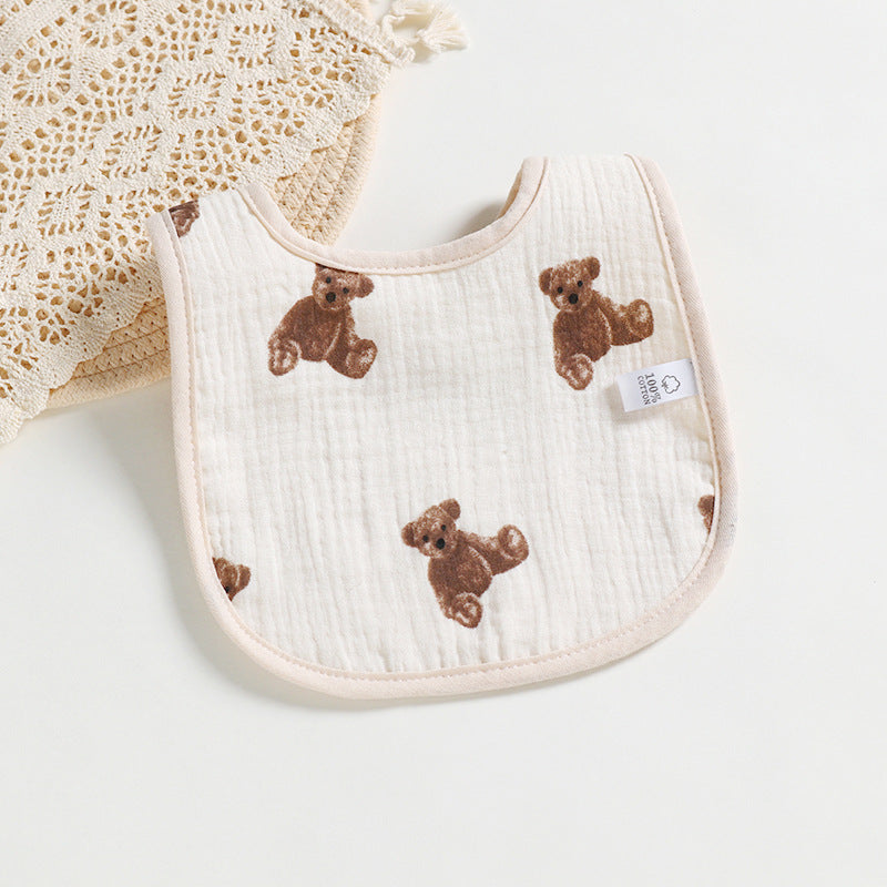 Cotton Gauze U-Shaped Bib for Babies