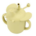 Silicone Infant Straw Water Cup with Handle (Double Mouth)