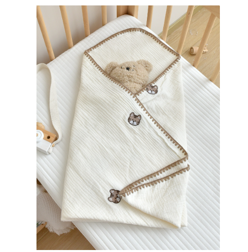 Newborn Cartoon Bubble Wrap Baby Cotton Blanket