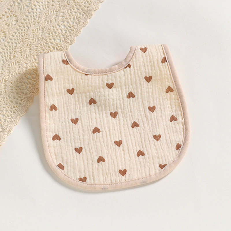 Cotton Gauze U-Shaped Bib for Babies