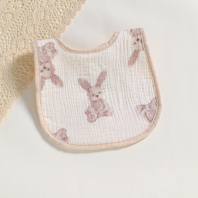 Cotton Gauze U-Shaped Bib for Babies