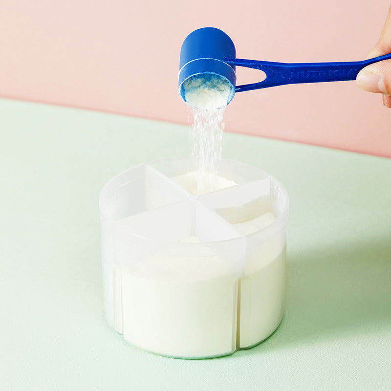 Portable Baby Formula Storage Box with Three Compartments
