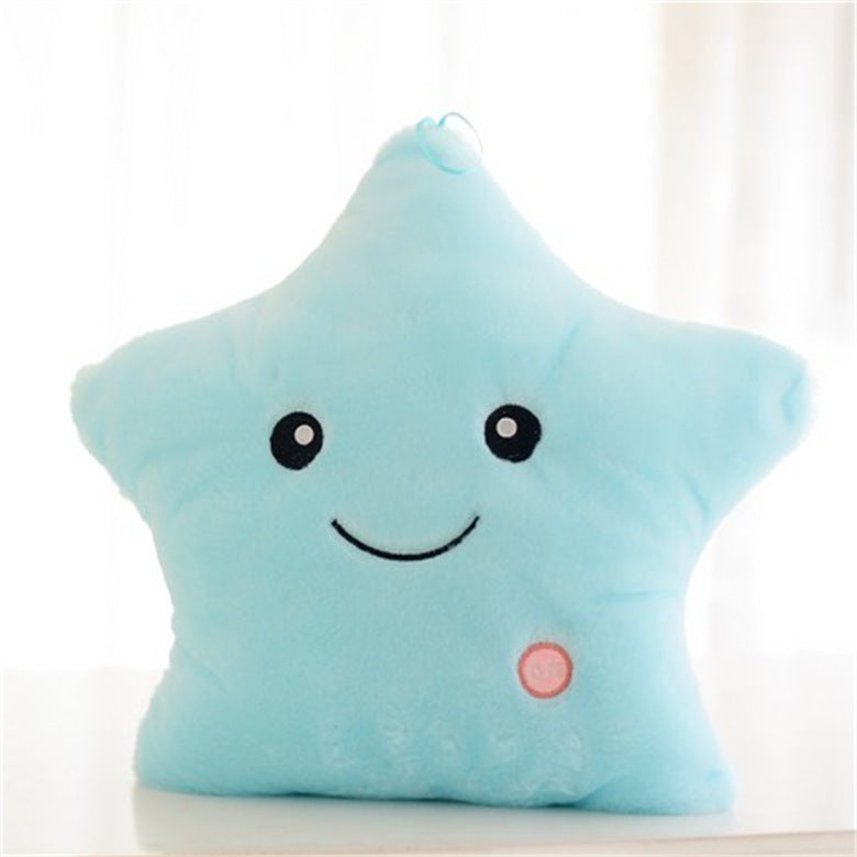 Glowing Plush Star Pillow with Colorful Music