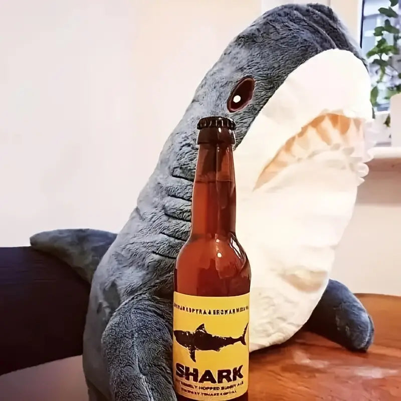23-Inch Giant Shark Plush Pillow for Room Decor