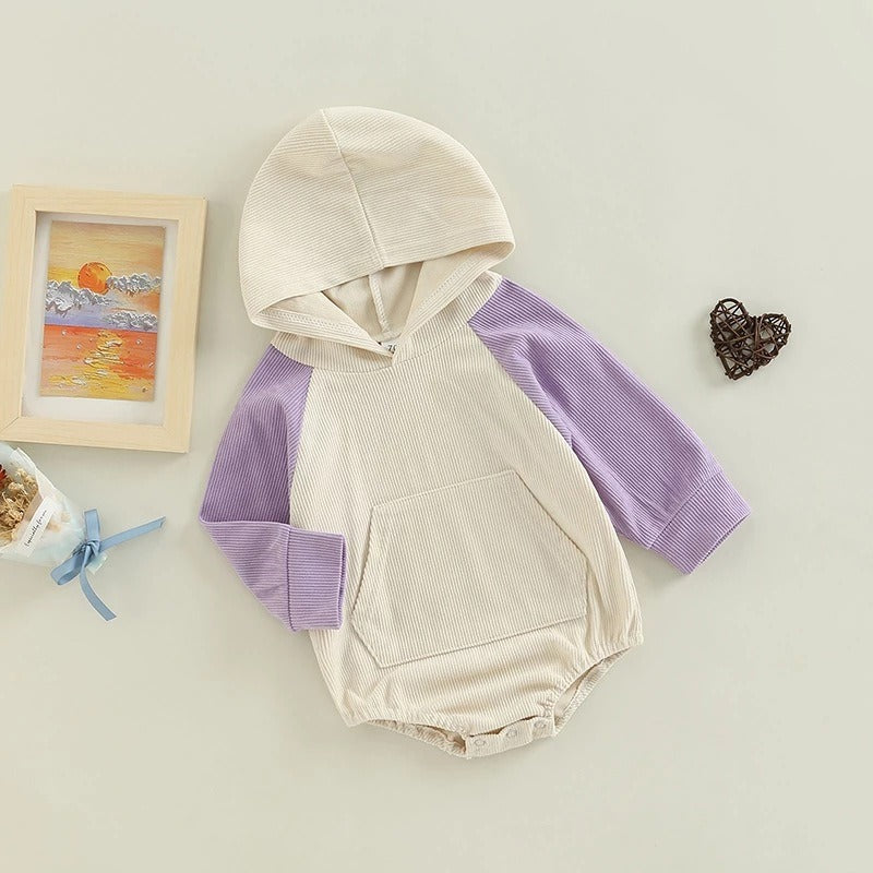 Infant Long-Sleeve Hooded Romper