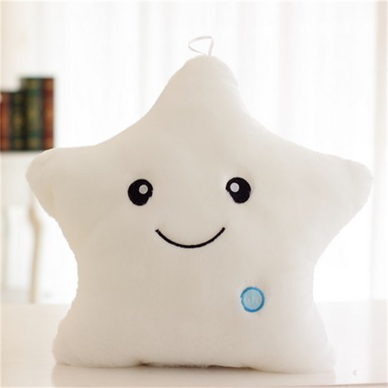 Glowing Plush Star Pillow with Colorful Music