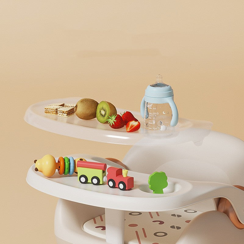 Baby Backrest Plastic Dining Chair for Household Use