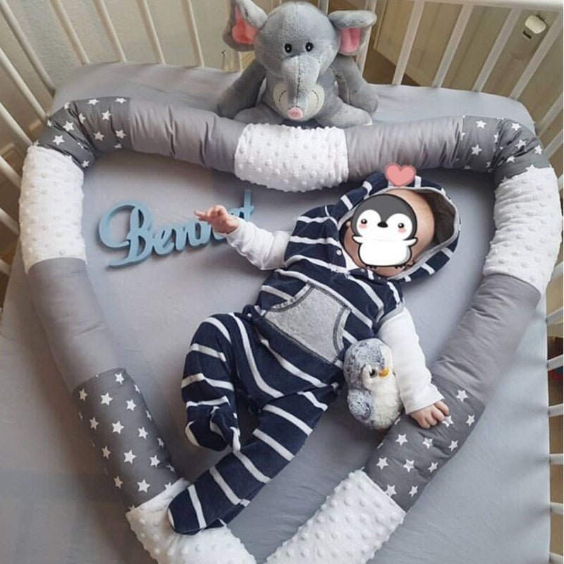 Cotton Round Crib Bumper Pad