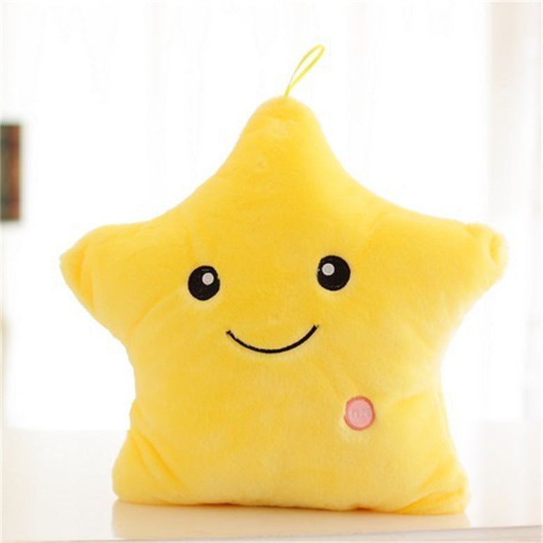 Glowing Plush Star Pillow with Colorful Music