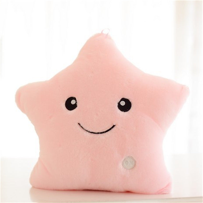 Glowing Plush Star Pillow with Colorful Music