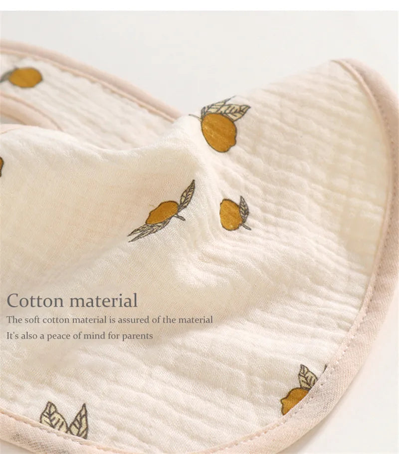 Cotton Gauze U-Shaped Bib for Babies
