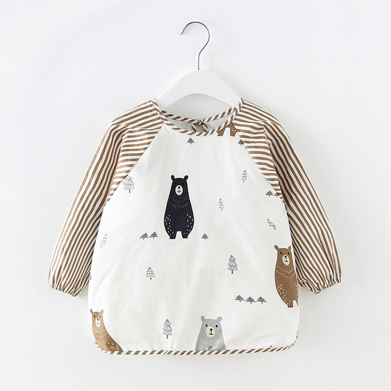 Children's Cotton Bib Apron for Spring/Summer Use