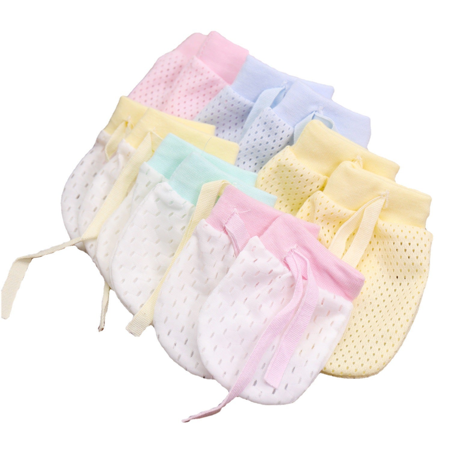 Adjustable Anti-Scratch Mittens for Infants and Newborns