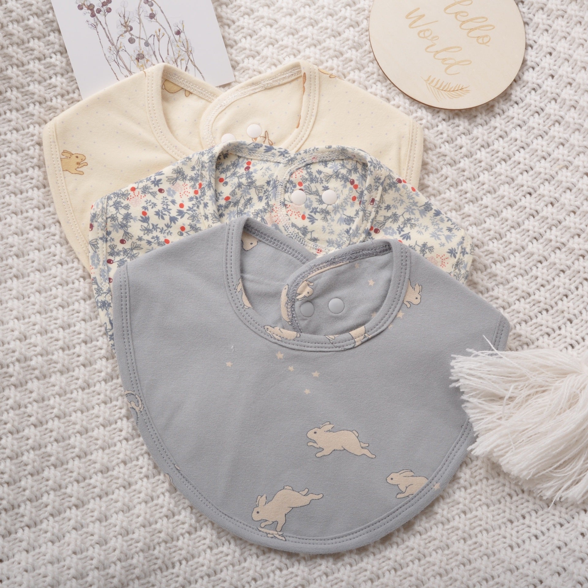 Soft Baby Pure Cotton Waterproof Bib Towel