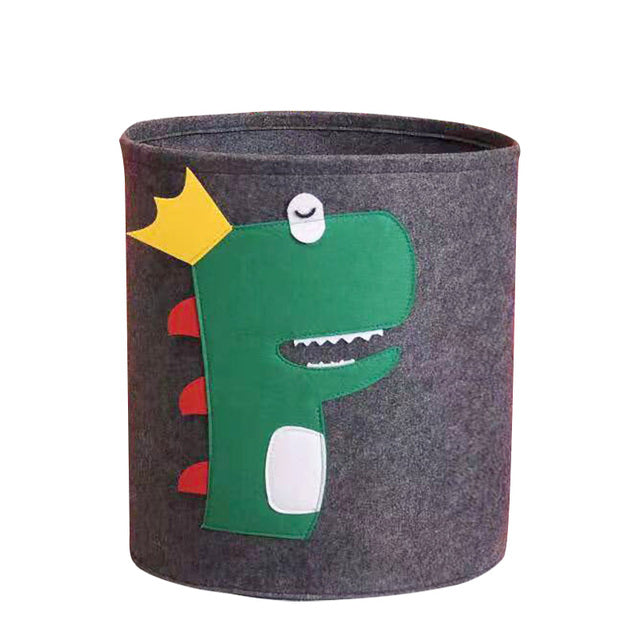 Kawaii Cotton Animal Storage Basket for Kids' Items