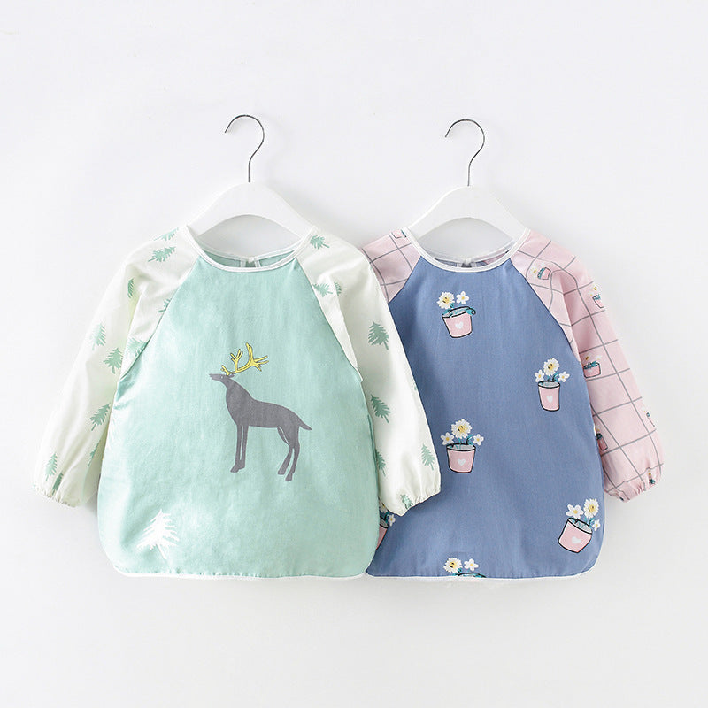 Children's Cotton Bib Apron for Spring/Summer Use