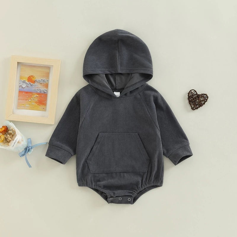 Infant Long-Sleeve Hooded Romper