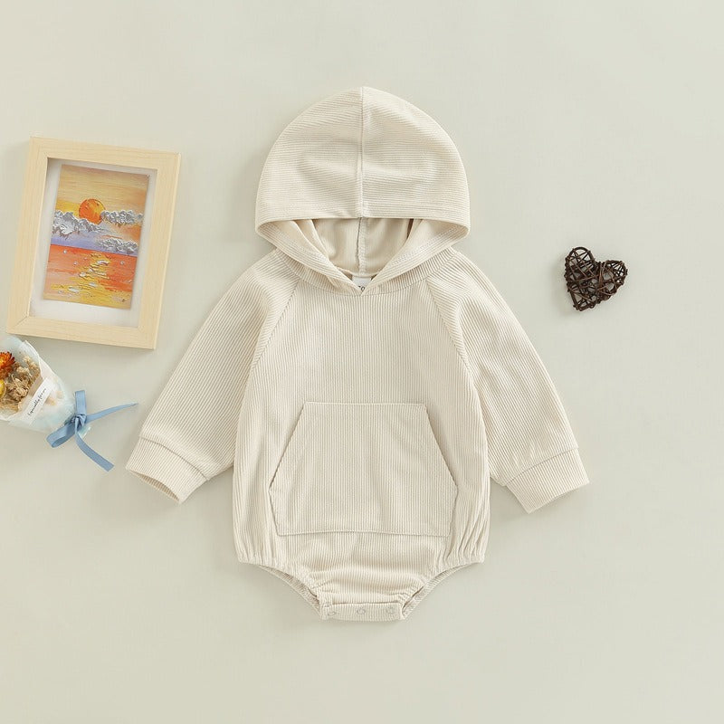 Infant Long-Sleeve Hooded Romper