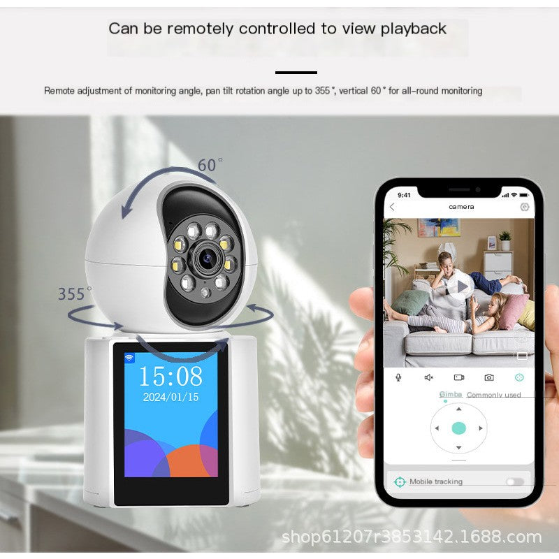 Smart 360° Indoor WiFi Camera for Baby Monitoring