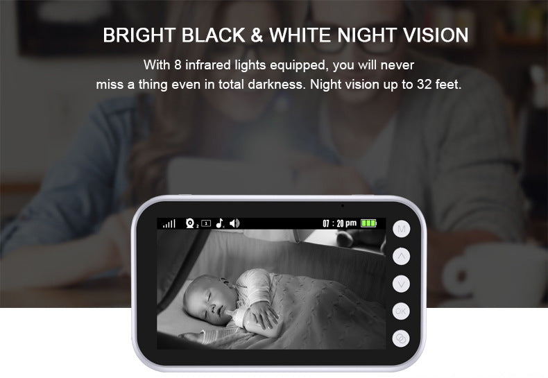 4.3-Inch HD Baby Monitor and Caregiver Device