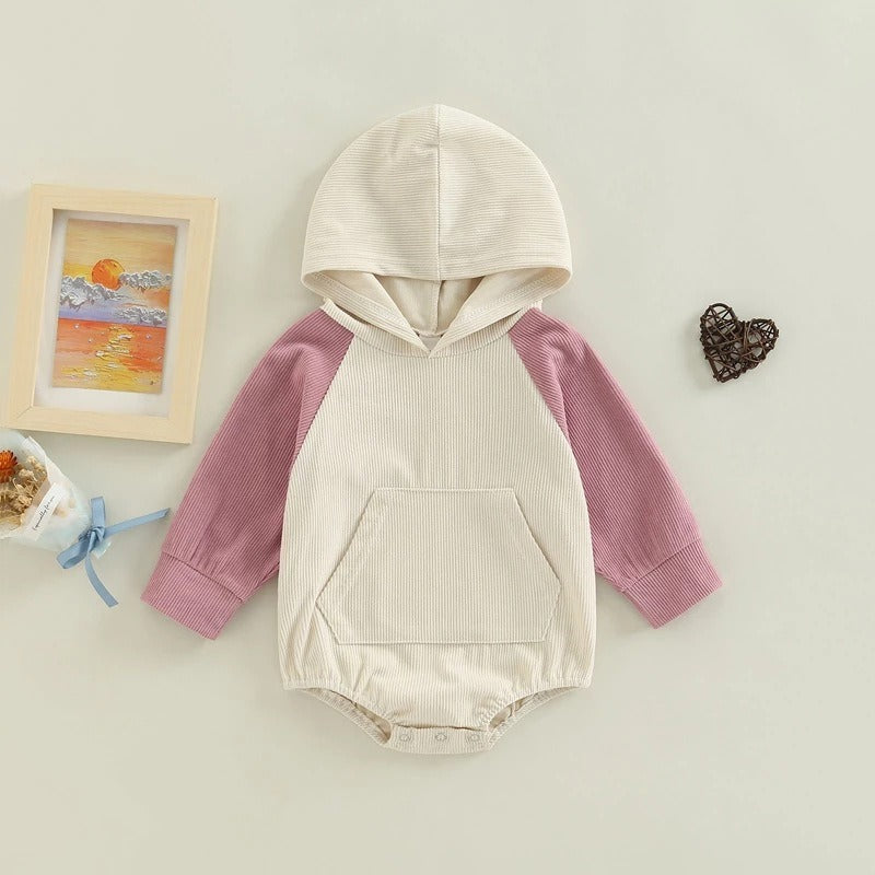 Infant Long-Sleeve Hooded Romper