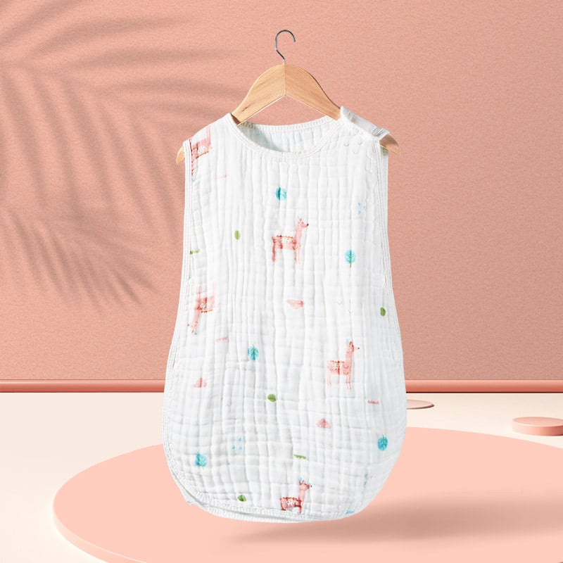 Cotton Gauze Baby Sleeping Bag Vest for Air Conditioning