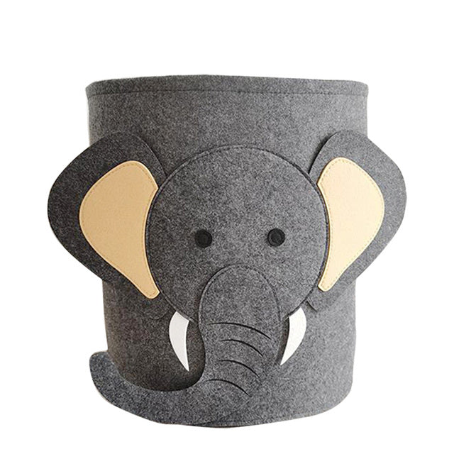 Kawaii Cotton Animal Storage Basket for Kids' Items