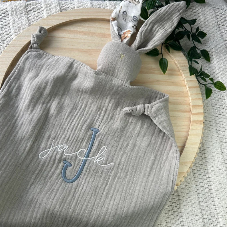 Etsy Embroidered Chiffon Bunny Comforter Blanket