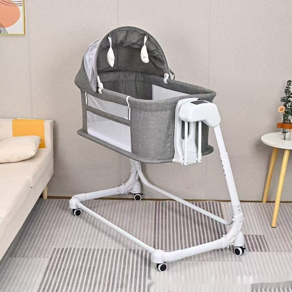 Electric Baby Rocker Bassinet, Foldable with Remote