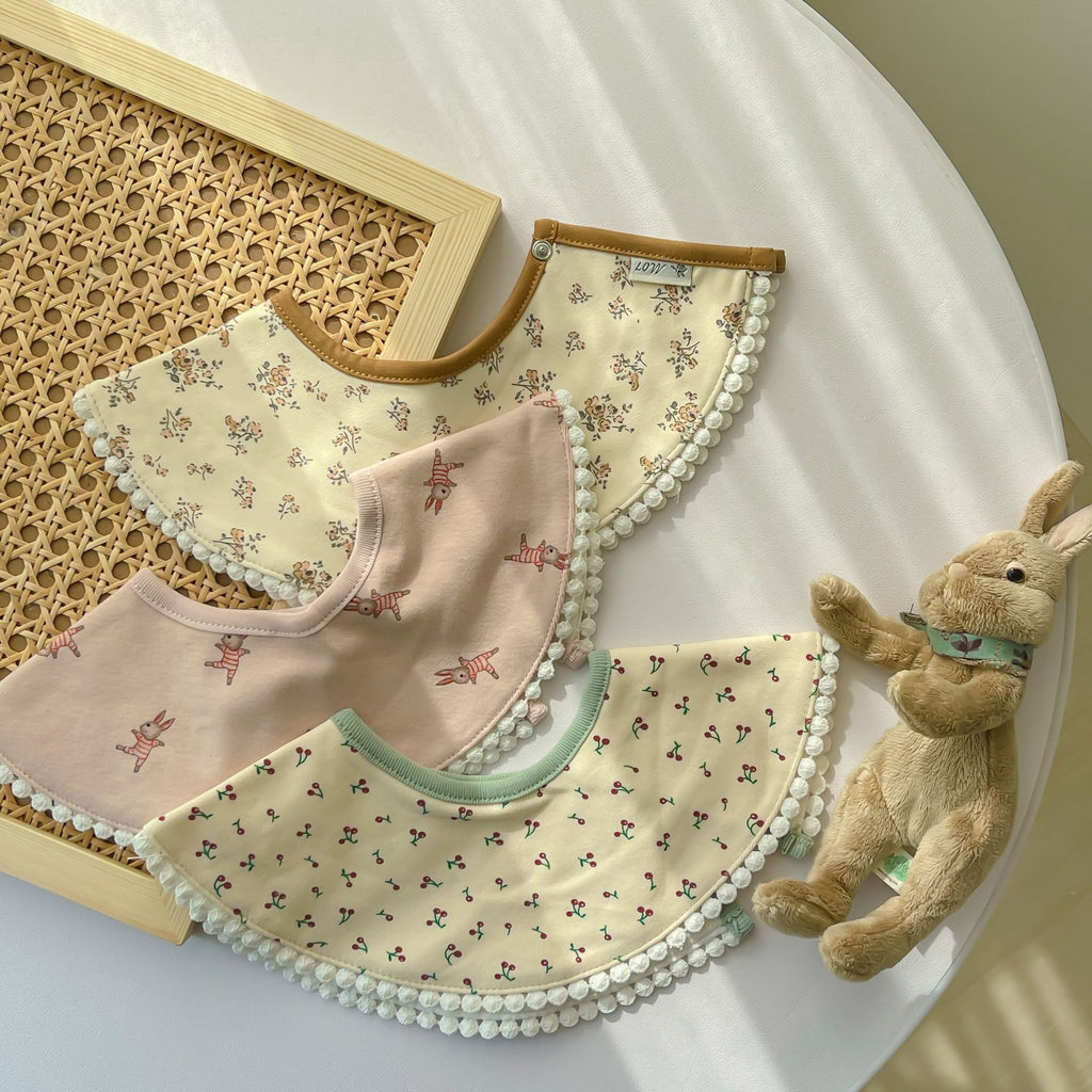 New Knit Cotton Bib for Infants 0-2 Years