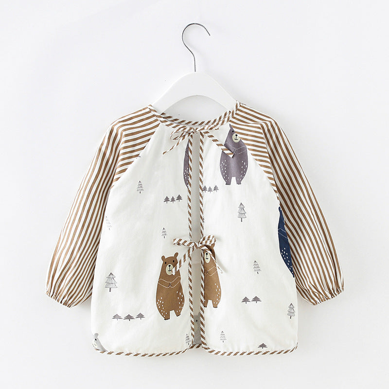 Children's Cotton Bib Apron for Spring/Summer Use