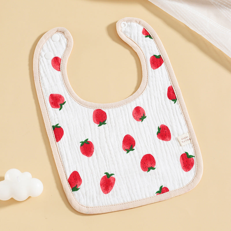 Pure Cotton Six-Layer Gauze U-Shaped Baby Bib