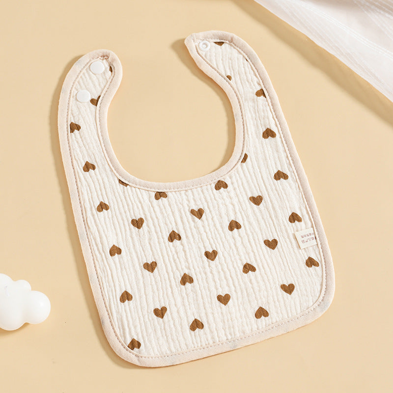 Pure Cotton Six-Layer Gauze U-Shaped Baby Bib