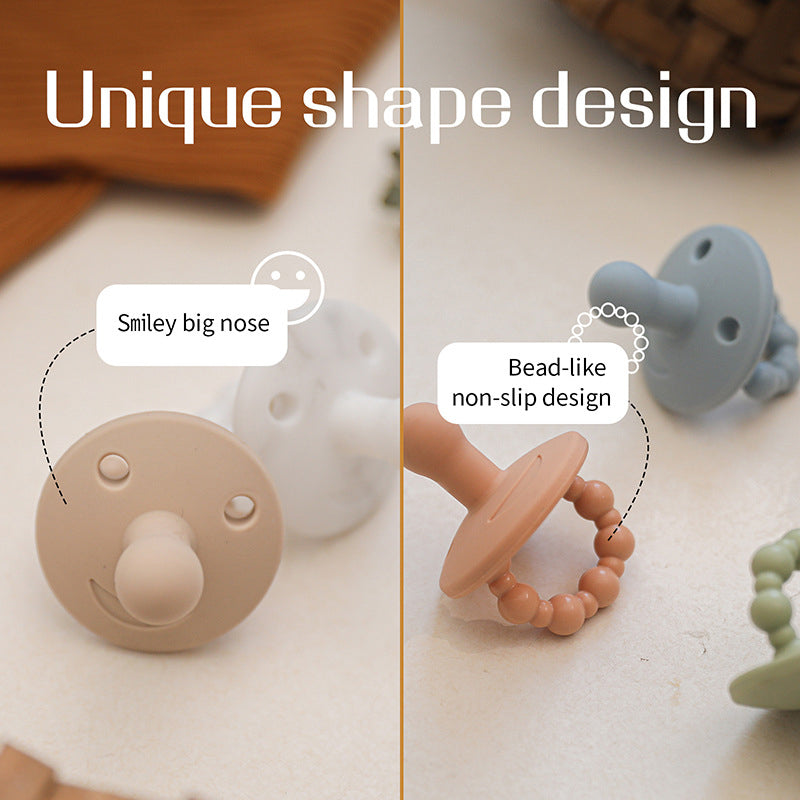 Anti-Colic Silicone Smiley Face Pacifier