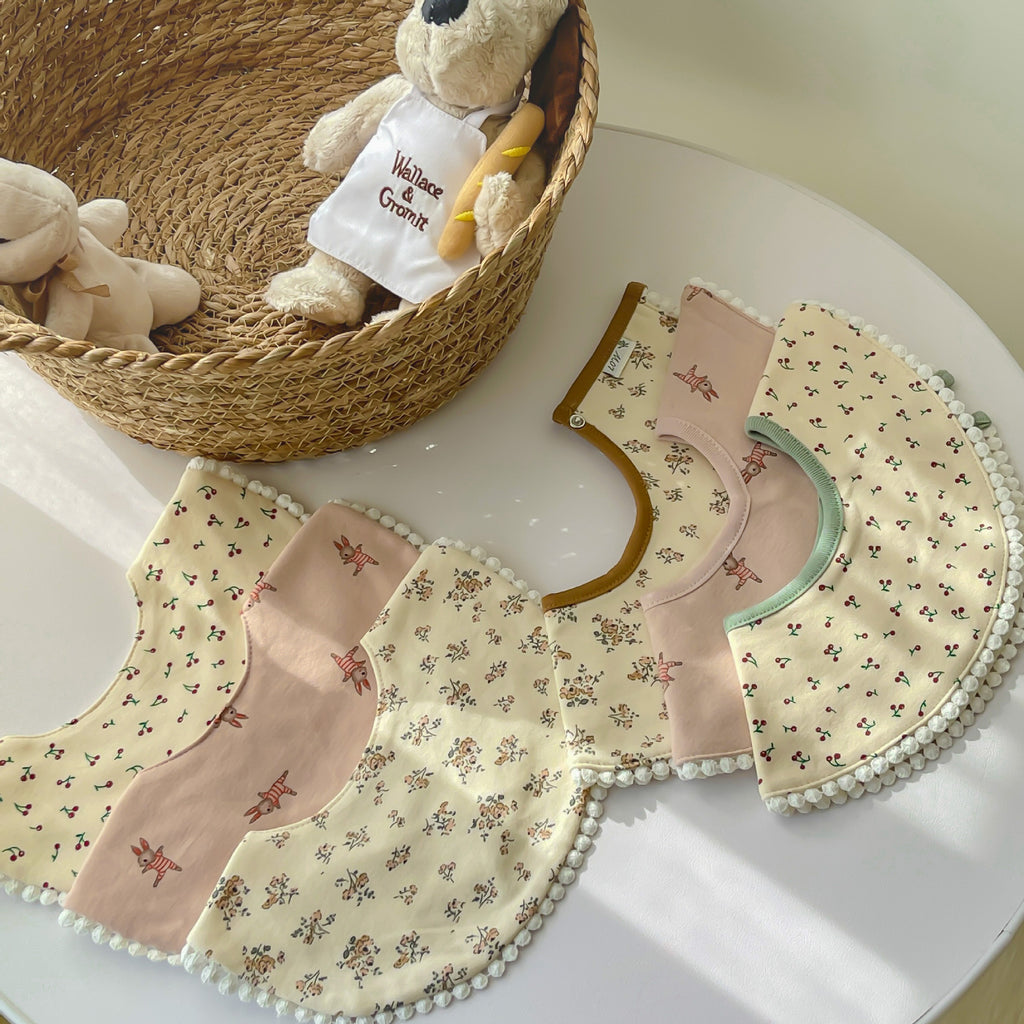 New Knit Cotton Bib for Infants 0-2 Years
