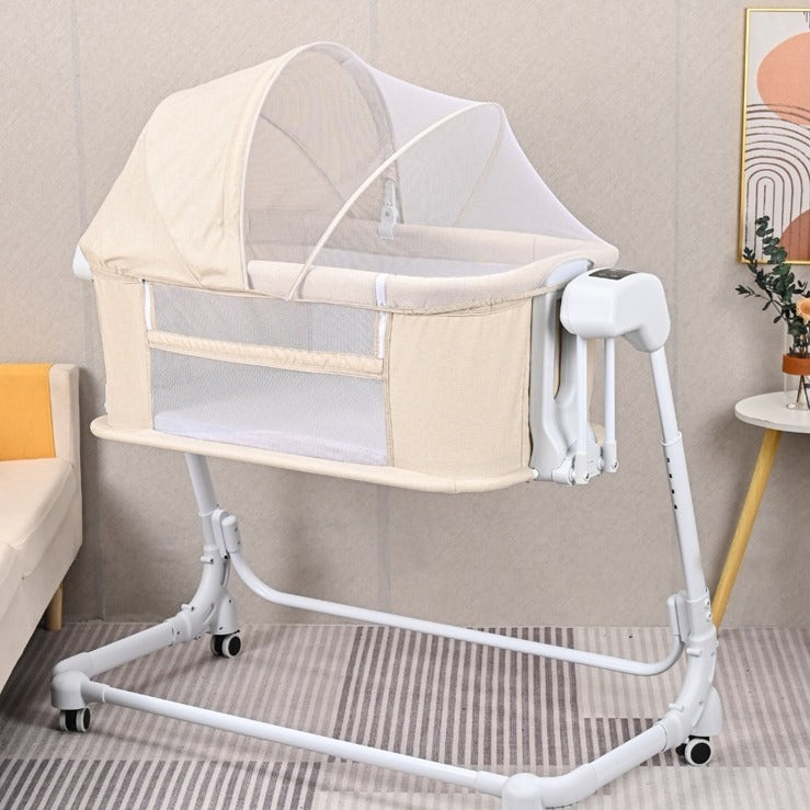 Electric Baby Rocker Bassinet, Foldable with Remote